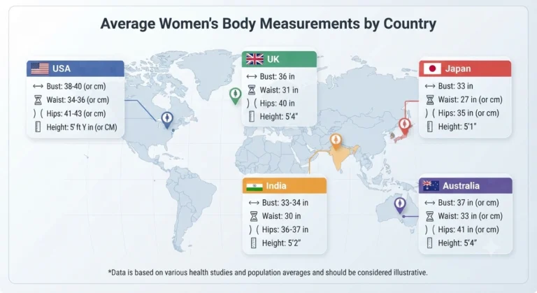 Average Body Measurements by Country