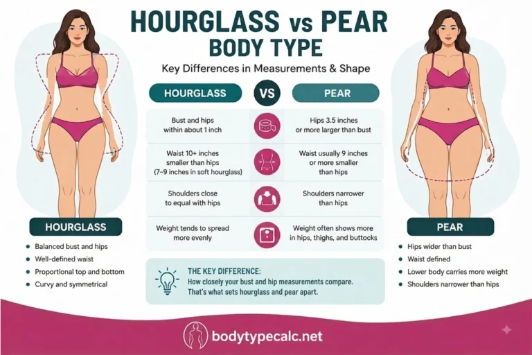 Hourglass vs Pear Body Type