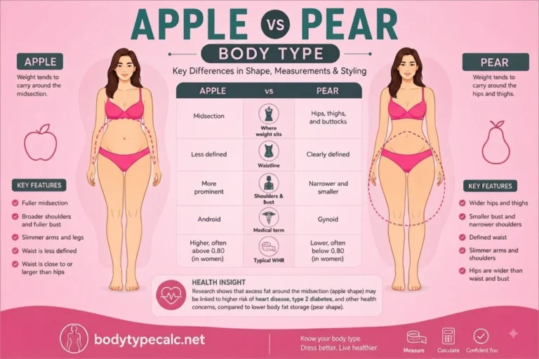 Pear vs Apple Body Type